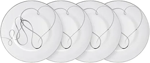 Vista 8 de Mikasa Love Story Platinum Banded - Juego de 4 cuencos multiusos