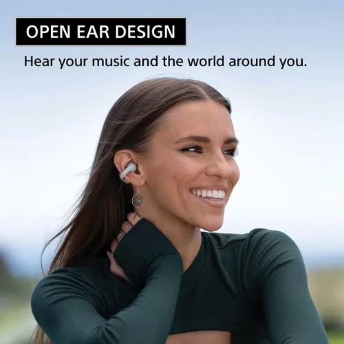 Vista 4 de Sony LinkBuds - Auriculares de oreja abierta verdaderamente inalámbricos, ajuste cómodo y seguro, diseño ligero con clip, controles táctiles, Lavanda