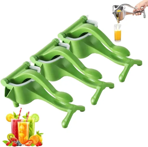 Vista 10 de Exprimidor de mano - Exprimidor manual de aluminio, exprimidor de mano grande, extractor de jugo de frutas resistente para limón, naranja, lima, 1