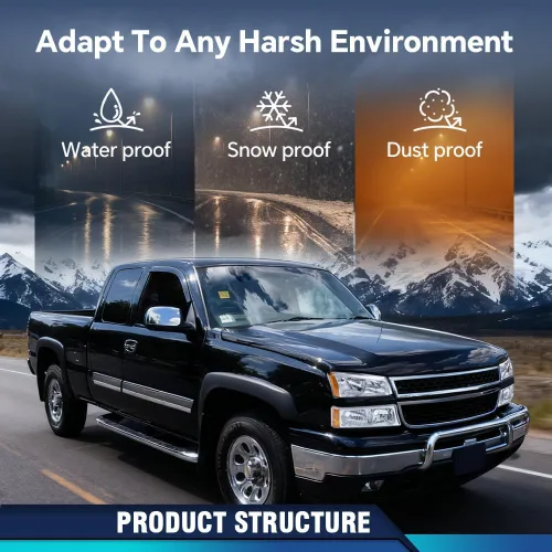 Vista 8 de PIT66 Conjunto de faros delanteros compatible con modelos Chevy Silverado 1500 2500 3500 HD 2003-2006/Avalanche 1500 2500