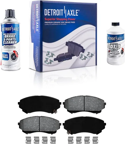 Vista 61 de Detroit Axle - Pastillas de freno traseras para Toyota Prius 2012-2015 Prius Plug-In 2017-2018 Corolla iM 2016 Sion iM 2011-2017 Lexus CT200h