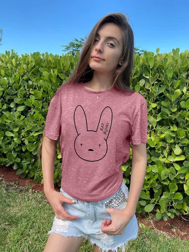 Vista 4 de Camisa de conejo malo para mujer, camiseta divertida con gráfico de conejo, camisa de hip hop, camisa de Pascua, camisetas inspiradoras cristianas