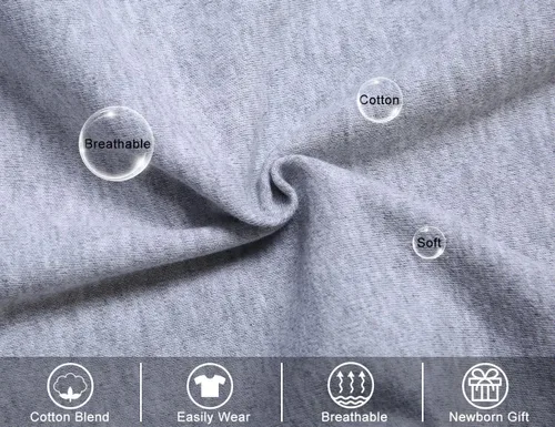 Vista 5 de UNIFACO Enterizo unisex divertido para bebé, manga corta y larga, trajes de 0 a 18 meses