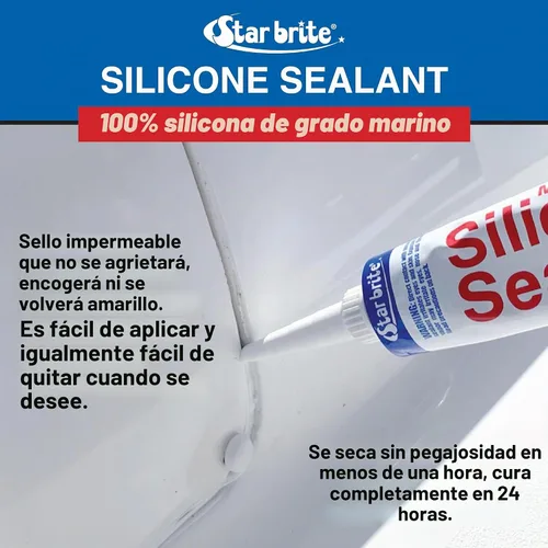 Vista 4 de STAR BRITE Sellador de Silicona Negro 2.8 OZ. (082103)