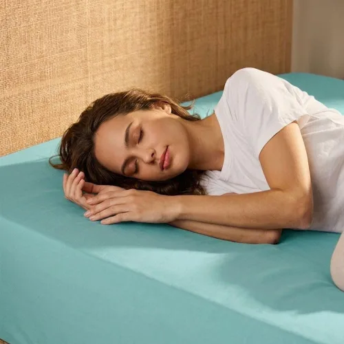 Vista 5 de Sábana bajera ajustable de lujo suave de 600 hilos, 100% algodón egipcio, sábana bajera ajustable individual con elástico alrededor, se adapta a