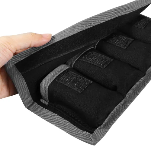 Vista 7 de Meking Bolsa de almacenamiento para batería DSLR (4 bolsillos) para batería AA/AAA y LP-E6 LP-E8 LP-E10 LP-E12, EN-EL14 EN-EL15, NP-FW50 NP-F550