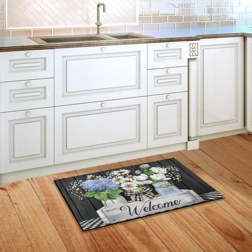 Vista 4 de Briarwood Lane - Felpudo de primavera con latas de Mason en estilo cajón Primavera con caja