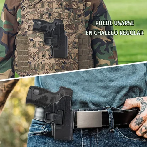 Vista 7 de Funda G3 G3C para Taurus G3, Taurus G3C, Taurus G2C, Taurus PT111 G2, PT132/PT138/PT140 (No Pro), Funda de pistola de cintura externa, Funda OWB