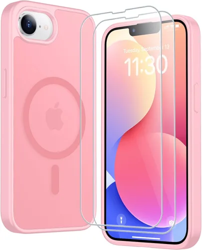 Vista 132 de SPIDERCASE Funda magnética translúcida diseñada para iPhone 11, con 2 protectores de pantalla de vidrio templado, antihuellas, para iPhone 11 de 6.1
