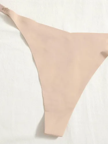 Vista 3 de Verdusa Tanga sin costuras para mujer, paquete de 7 bragas invisibles