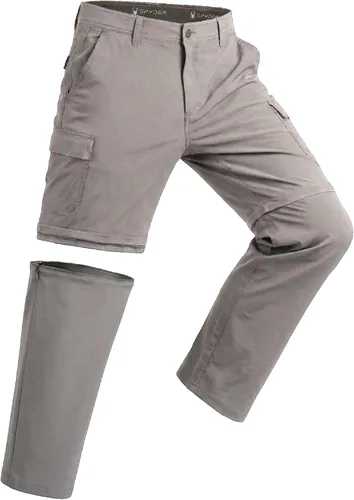 Vista 8 de Spyder Mens Hiking Pants - Easy Care Convertible Zip-Off Lightweight Cargo Negro