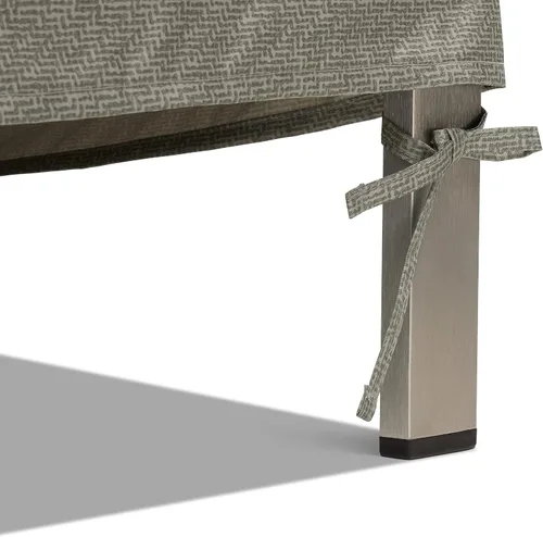 Vista 4 de DUCKCOVERS - Funda para mesa redonda y silla de fin de semana resistente al agua con cúpula de pato integrada, 106 x 32 pulgadas, Moon Rock, fundas