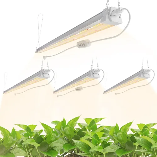 Vista 13 de FREELICHT 1Pack 4FT Grow Light for Indoor Plants, Timer, 40W Full Spectrum