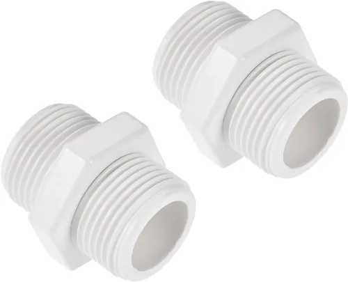 Vista 15 de M METERXITY Paquete de 4 accesorios de tubería de rosca macho de PVC – conector de manguera adaptador de rosca macho hexagonal G1/2, adaptador