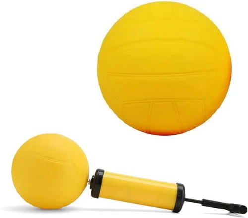 Vista 3 de Spike - Pelotas de repuesto Pelotas de juego de red redonda Pelota extra de rebote fuerte Pelota de goma amarilla de 3.5 pulgadas Piscina