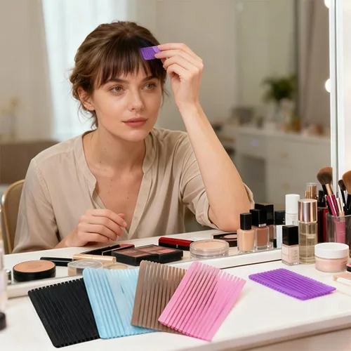 Vista 4 de 10 piezas de almohadillas para el cabello con volumen para el cabello, clips de peinado para seccionar y levantar, accesorios reutilizables