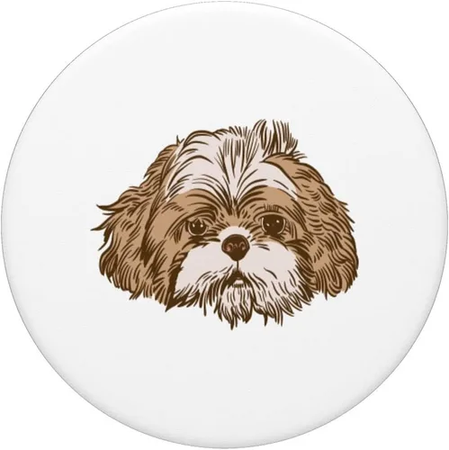 Vista 3 de Shih Tzu - PopSockets esponjosos para perros