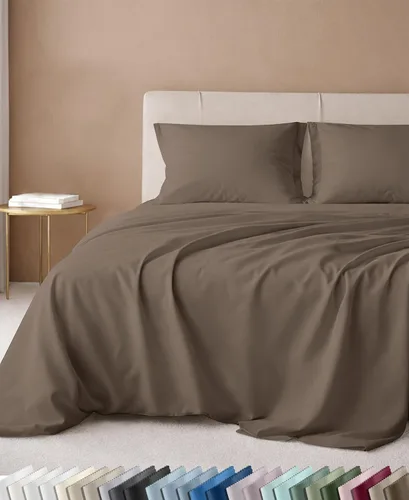 Vista 42 de California Design Den Juego de sábanas tamaño King, 100% algodón, sábanas lujosas de 600 hilos con bolsillo profundo, ropa de cama duradera con 16