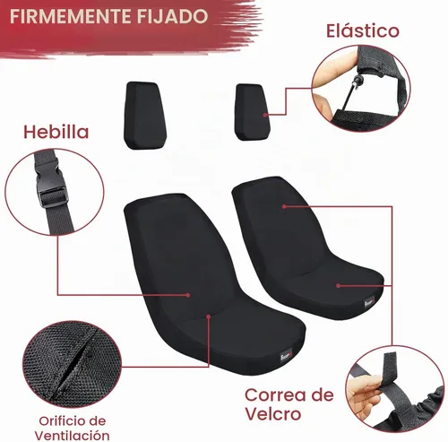 Vista 3 de StarknightMT UTV Rhino Fundas de Asiento Resistentes al Agua Fundas de Asiento Compatibles con Rhino 700 660 450 2004-2021 Tela 1680D Negro
