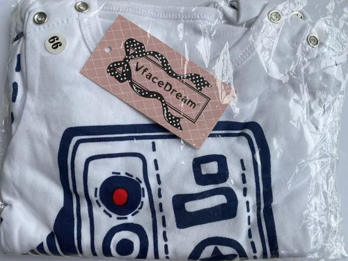 Vista 7 de 2pcs Bebé Niño Niña Mono Una Pieza Mameluco Astronauta Traje Con Sombrero Blanco 66 3-6M