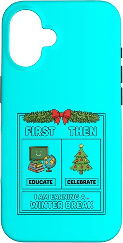 Vista 32 de Literary Teacher First Then Educate Celebrate I Am Earning Case for iPhone 17