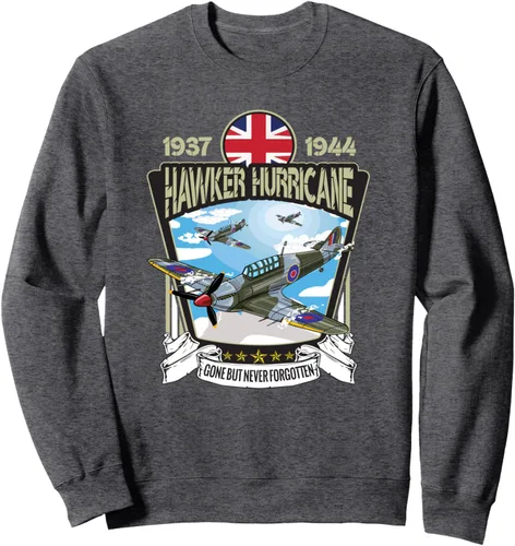 Vista 3 de Sudadera de combate contra huracanes de la Segunda Guerra Mundial British Aircraft Hawker, Negro