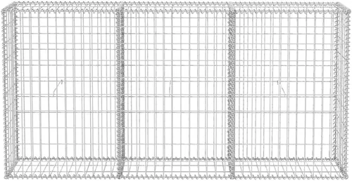 Vista 4 de SKM Cesta de Gabion Acero Galvanizado 78.7"x11.8"x39.4