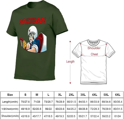 Vista 2 de COROBAN Camisetas deportivas clásicas Go Speed Racer para hombre