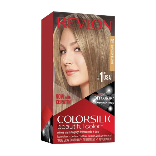 Vista 9 de Revlon Colorsilk - Tinte para el cabello, rubio ceniza oscuro, paquete de 3 unidades 60 rubio ceniza oscuro