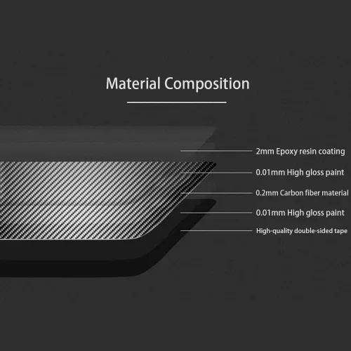 Vista 6 de Compatible con Tesla Model 3 Y 2021-2023, Real 3K240G de fibra de carbono para volante de columna de palanca de cambios, accesorios de decoración