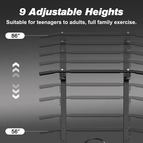Vista 4 de RELIFE REBUILD YOUR LIFE Power Tower Estación de Barra de Dominadas Estación de Fondos para Gimnasio en Casa Entrenamiento de Fuerza Equipo