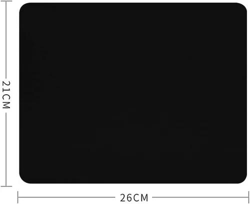 Vista 3 de Alfombrilla de mouse de cuero negro, piel sintética antideslizante, almohadilla de juegos lavable de alta precisión para computadora y computadora
