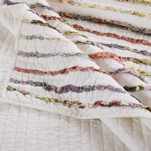 Vista 3 de Greenland Home Set de Colcha, Algodón, Multicolor, King