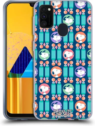Vista 73 de Head Case Designs Snoopy Deco Dreams - Funda de gel con licencia oficial de Peanuts Blue Pattern [protección de grado militar] compatible con Google