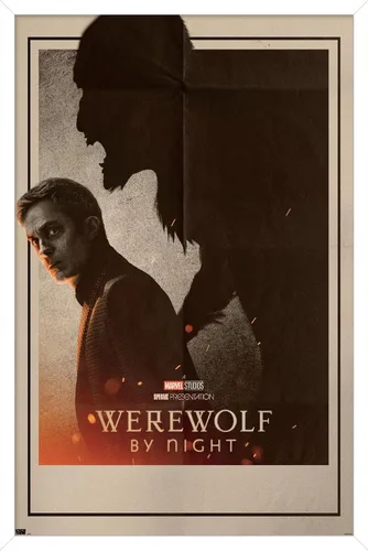 Vista 14 de Trends International Marvel Werewolf By Night - Póster de pared de una hoja, 22.4 pulgadas de largo x 14.7 pulgadas, versión enmarcada de madera