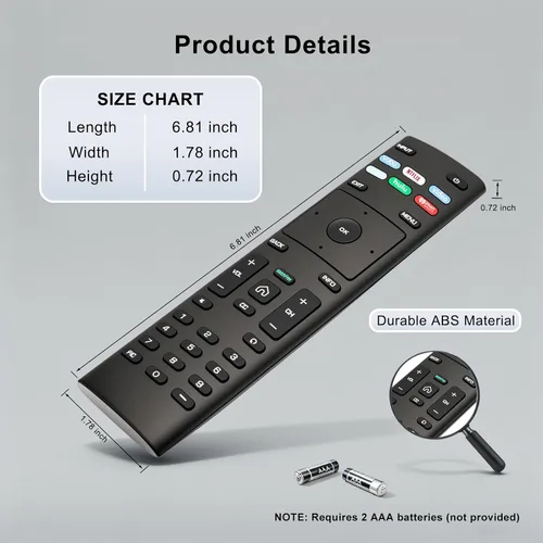Vista 7 de Luyeper Repuesto para control remoto Vizio Smart TV, control remoto XRT136 para todos los televisores Vizio D, V, M, P, PX, E Series