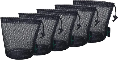 Vista 8 de Bolsa de malla de nylon 5pcs bolsa de viaje bolsa de equipo deportivo BVP01, Negro BVP04, L, Viajar