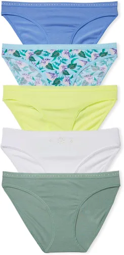 Vista 13 de Victoria's Secret - Ropa interior estilo bikini de algodón para mujer, bragas de cobertura moderada, paquete múltiple (XS-XXL)