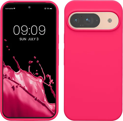 Vista 236 de kwmobile Funda Compatible con Google Pixel 6 Pro - Funda de Teléfono de Silicona TPU con Acabado Suave - Azul Caribe