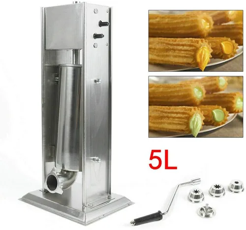 Vista 2 de Máquina para hacer churro, acero inoxidable comercial de fruta latina Donut máquina manual/restaurante eléctrico para hoteles, cafeterías, panadería
