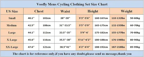 Vista 7 de voofly Hombres Ciclismo Jersey Conjunto Hombres Manga Corta Compresión Bicicleta Pantalones Cortos Gel Acolchado Ciclismo Ropa