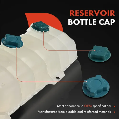 Vista 5 de A-Premium Tanque de depósito de recuperación de desbordamiento de refrigerante del motor [w/tapa] Compatible con Volvo VN VN42T 1998-1999, VN VN64T