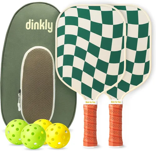 Vista 9 de Juego de 2/4 palas de pickleball - Raqueta de pickleball de grafito/fibra de vidrio aprobada por USAPA, 2 raquetas de pickleball, 4 pelotas y 1