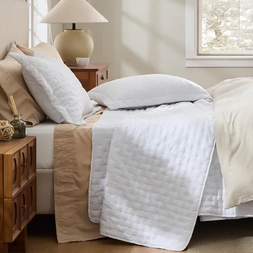Vista 5 de Bedsure Edredón individual – Ropa de cama ultrasuave individual XL para decoración de dormitorio, edredón ligero para todas las estaciones, colcha