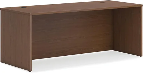 Vista 6 de HON MOD - Escritorio ejecutivo grande de 48 pulgadas para computadora, laminado de madera gruesa, mesa moderna con gestión de cables, 48 pulgadas