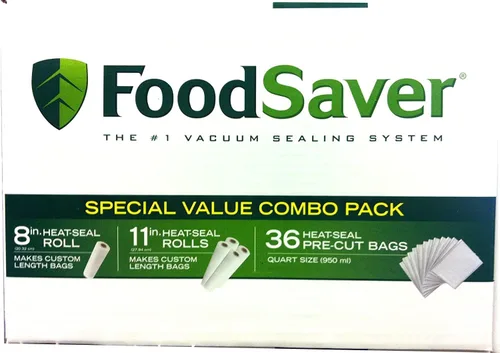 Vista 4 de FoodSaver Special Value - bolsas sellables combo rollo de 1-8", 4-11". bolsas pre cortadas