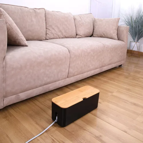 Vista 4 de Juego de Cajas de Gestión de Cables Changsuo, Cajas Organizadoras de Cables para Extensión de Cables, Tira de Alimentación, Protector Contra