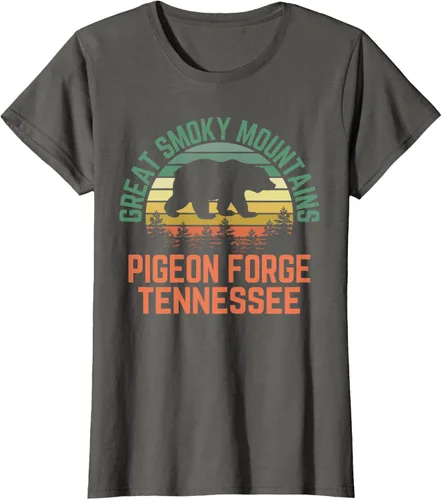Vista 8 de Camiseta Pigeon Forge Great Smoky Mountains National Park Tennessee, Negro, S