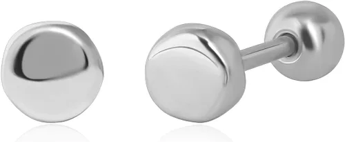 Vista 10 de Aretes con Cierre de Tornillo de Bola de Plata de Ley 925 Tachuelas con Cierre de Bola de Seguridad para Dormir Aretes de Tachuela para Hombres