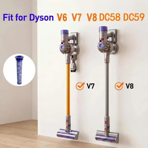 Vista 2 de Wolfish - Paquete de 4 filtros de repuesto para Dyson DC58, DC59, V6, V7, V8. Sustituye a la parte 965661-01.